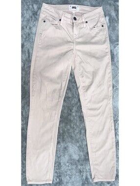 Paige Verdugo Ankle Jeans Womens 26 Pink Slim Stretch Denim Made In USA Soft